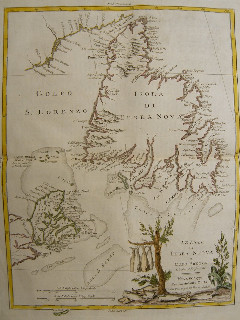NEWFOUNDLAND GULF OF SAINT LAWRENCE ZATTA 1778  #C130