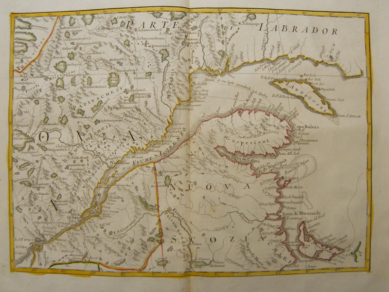 NOVA SCOTIA SAINT LAWRENCE LABRADOR ZATTA 1778  #C130