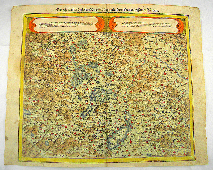 RHEINVERLAUF DEUTSCHLAND SCHWEIZ BODENSEE KARTE MÜNSTER VIEW MUNSTER